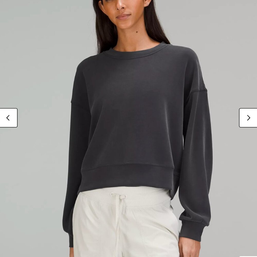 Lululemon softstream perfectly oversized cropped sweatshirt